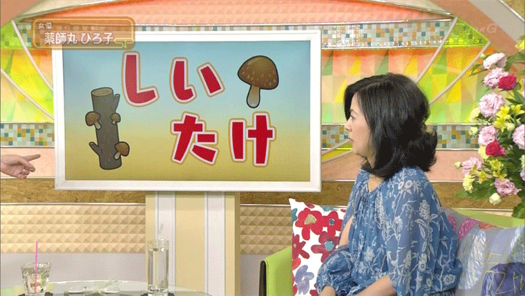 7月22日(金) NHK放送「スタジオパークからこんにちは」　は、薬師丸ひろ子さん。趣味はなんと自宅で行う原木シイタケ栽培！。シイタケへの熱いトークに夢中になってしまう一幕も。